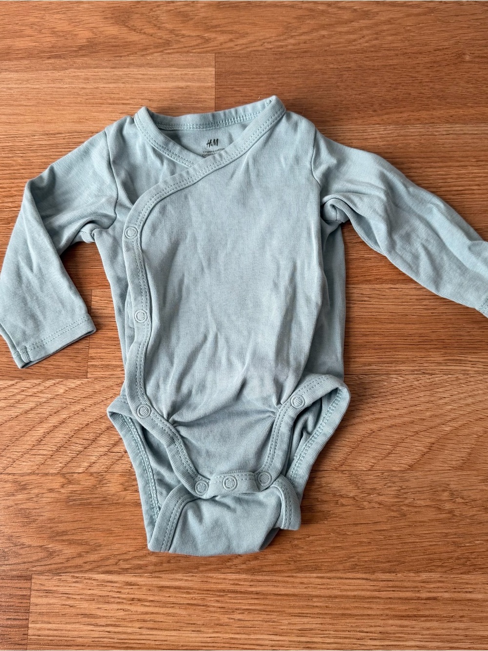 H&M 3 Month Green Bodysuit